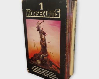 First Signet Printing Horseclans 1 Set Robert Adams Slipcase Fantasy 80s 4 Books