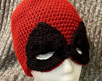 Deadpool Häkelanleitung, Superhelden-Hut-Muster