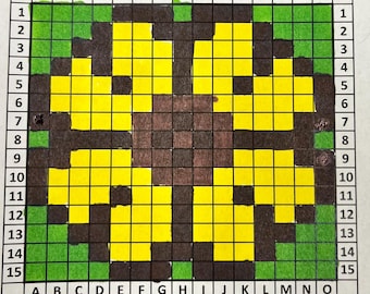 Sunflower Crocheted Granny Square Blanket Pattern