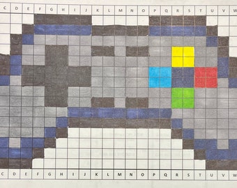 Game Controller Crocheted Granny Square Blanket Pattern