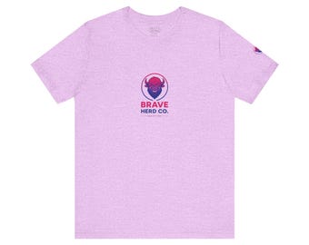 Bisexual Pride Bison Mascot Shirt, Bi Flag LGBTQ Apparel, Brave Herd Co.