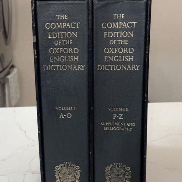 Vintage Oxford English Dictionary - Etsy
