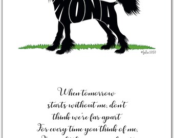 Pet Memorial Gift 8" x 10" (or larger) Pet Eulogy, Pet Sympathy, Pet Loss, Custom Pet Memorial, Personalized Pet Memorial, Pet Tribute