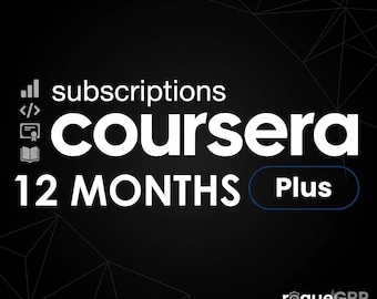 1 anno di Coursera Plus / Certificati professionali inclusi / 10.000 corsi / 12 mesi