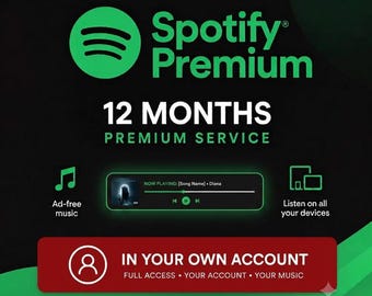 Spotify 12 Monate – Werbefrei, Offline-Hören, Garantie