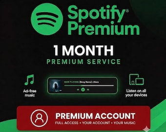Spotify 1 Month Subscription | Ad-Free, Offline Listening, Worldwide Access