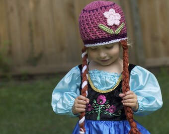 Anna Hat With Braids - Etsy