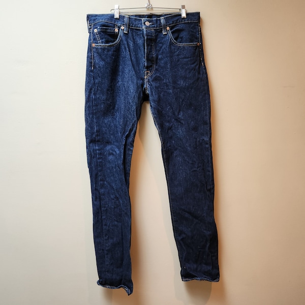 Levis 501 dark wash jeans 34x36