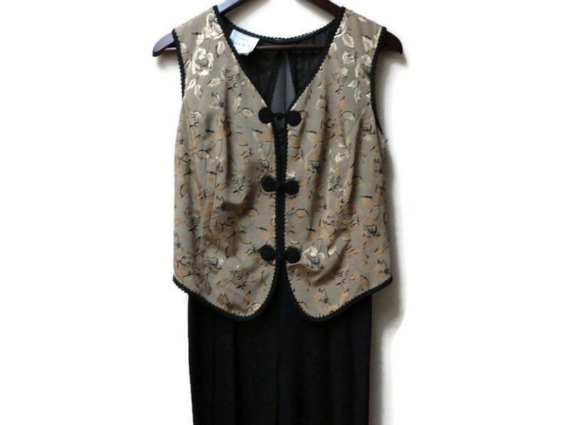 black vest jumpsuit