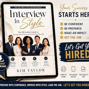 Interview Workbook | Job Questions, Answers & Preparation Guide for Success