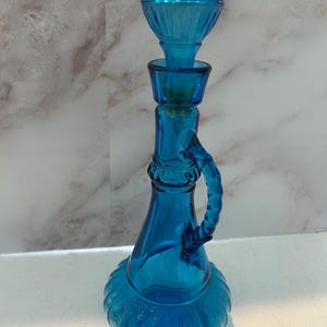 Blue Liquor Bottle - Etsy