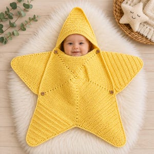 Crochet Baby Star Suit Pattern,Step-by-Step PDF and Video Tutorial through email,Crochet Patterns,Handmade Market Bag,Instant Download