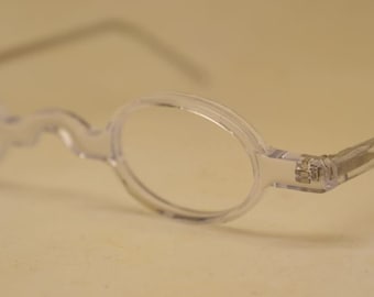 Genomskinliga retroglasögon Oanvända bågar Glasögonbågar Runda glasögon