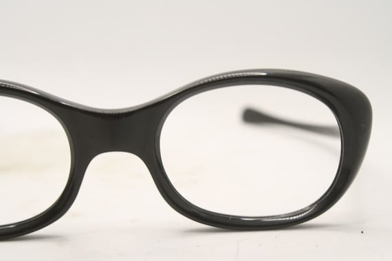 Small Black Vintage Cat Eye glasses Eyeglasses Fr… - image 2
