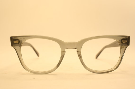 Blue Fade Horn Rimmed Retro Glasses Vintage Eyegl… - image 1