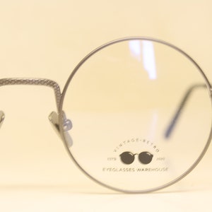 Gunmetal Round Retro Glasses Gandhi John Lennon Windsor Style Eyewear