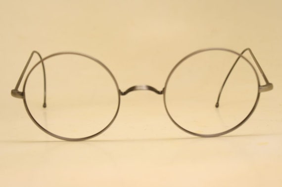 Unused Gray Round Glasses Frames lennon Retro Eye… - image 2