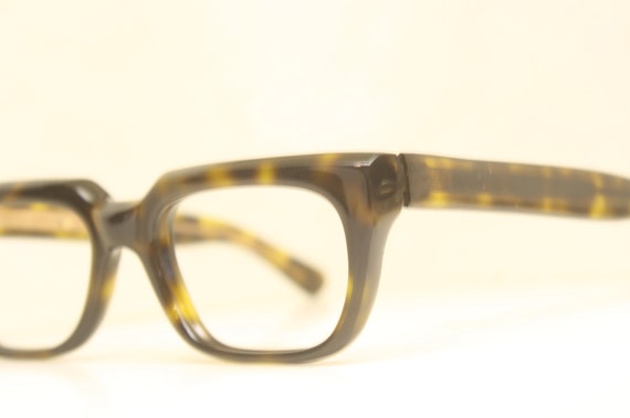 Unused Tortoise Vintage Eyeglasses Men Retro Glas… - image 3