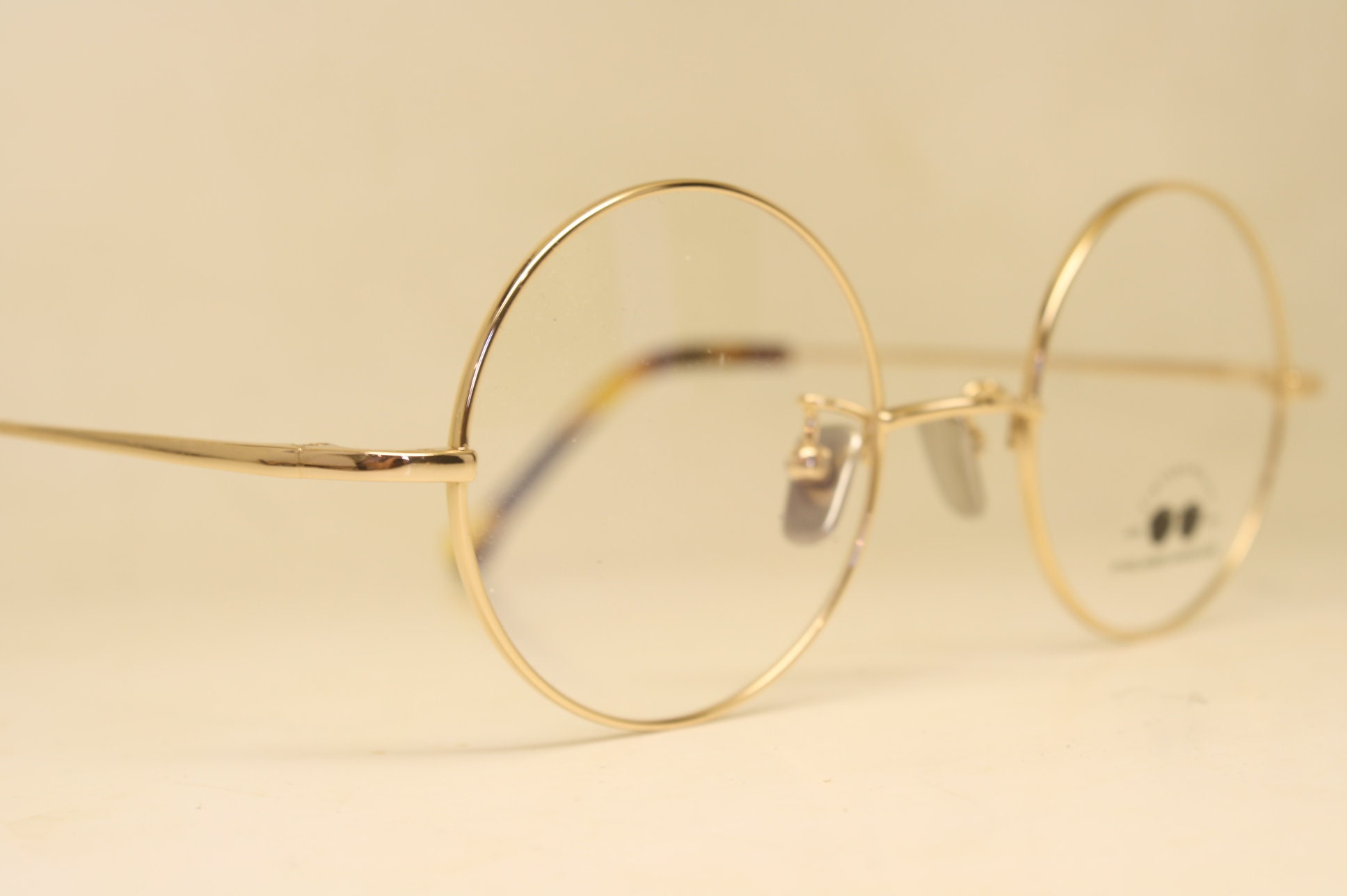 Gold Round Retro Glasses Gandhi John Lennon Windsor Style - Etsy