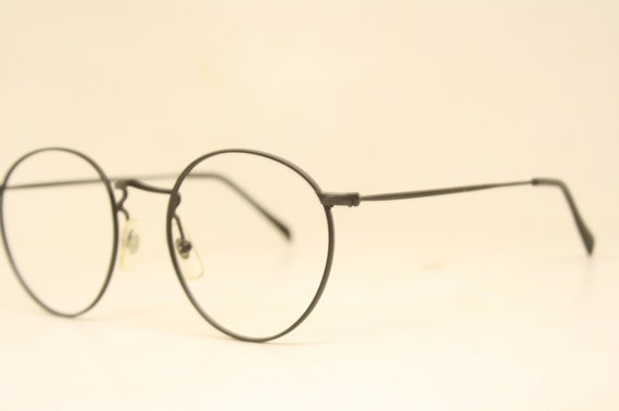 Retro Glasses Vintage  P3 Black Eyeglasses 1980s … - image 4