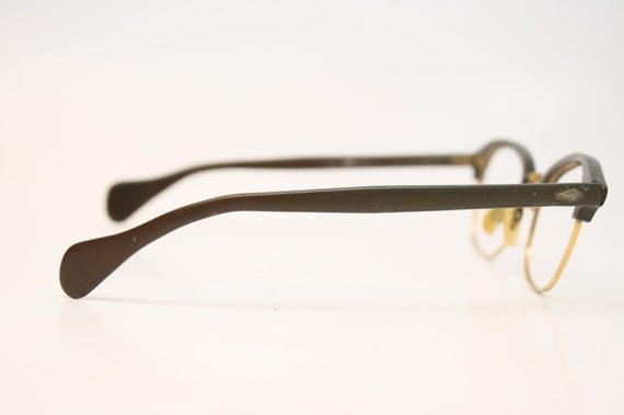 Vintage 50\'s Cat Eye Rhinestone FRAMES ONLY S/C 1/10 12k Gold Filled Glasses USA Vintage 50 main image 4