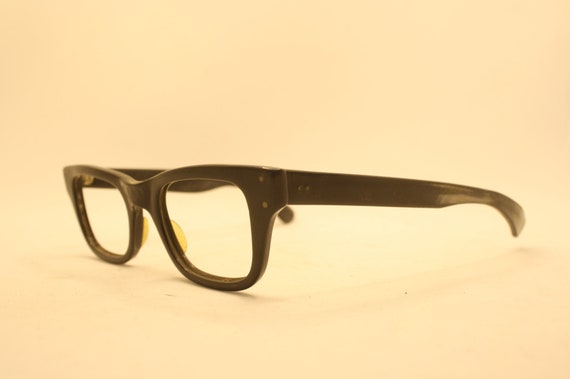 Black Retro Glasses Vintage Eyeglass Frames 1960'… - image 3