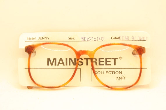 Vintage Eyeglass Demi Blonde Frames Retro Glasses… - image 2