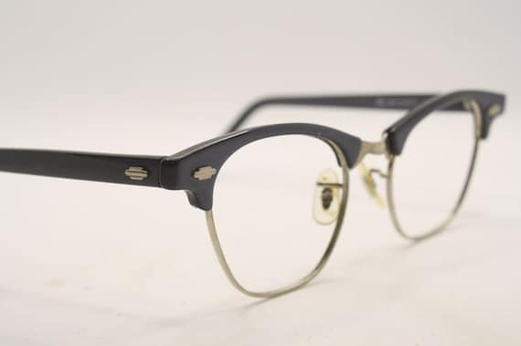 Gray Cat Eye Glasses Vintage Retro Glasses Catsey… - image 1