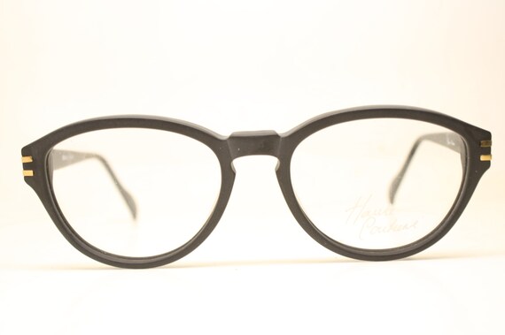 Unused Black Gold Vintage Eyeglasses Haute Coutur… - image 2