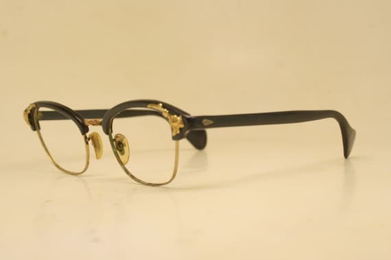 Vintage Cat Eye Glasses Green American Optical 19… - image 2