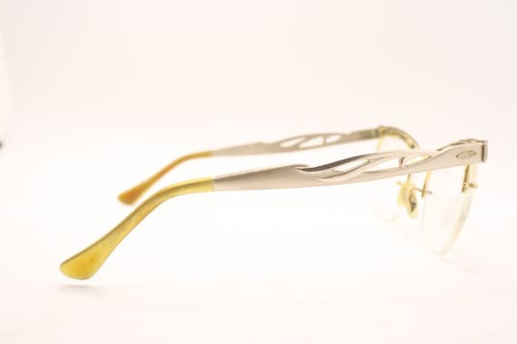 Cat Eye Eyeglasses Vintage Eyewear Glasses Gold C… - image 5