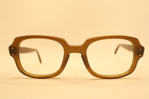 Brown Retro Glasses Vintage Eyeglass Frames 1960'… - image 2