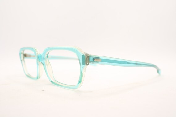 Vintage Blue Fade Cat Eye Glasses vintage Marine … - image 2