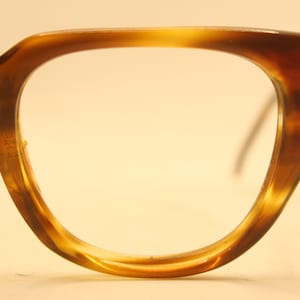 Brown Fade Retro Glasses Vintage Eyeglass Frames 1960's Horn Rimmed