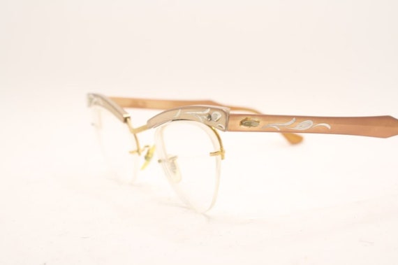 Cat Eye Glasses Vintage Brown B&L Eyewear Retro G… - image 3