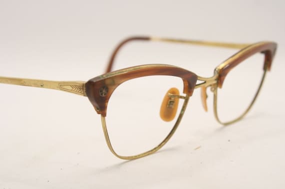 Small Cat Eye Glasses Vintage Retro Glasses Catse… - image 1