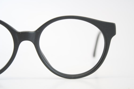 Retro Eyeglass Frames Vintage Black P3 1980's Vin… - image 4