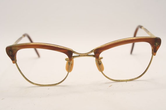 Small Cat Eye Glasses Vintage Retro Glasses Catse… - image 2