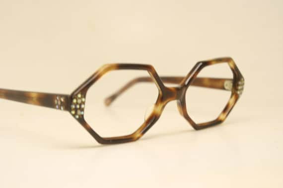 1950s glasses Tortoise  Eyeglasses Vintage Eyewea… - image 1