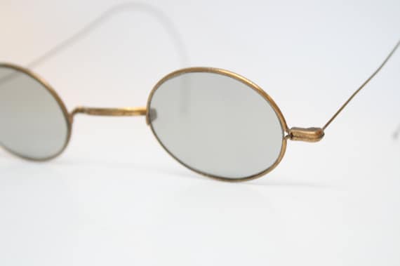 2 Pares De Gafas De Marco De Aleación Retro Vintage De Miniatura De Casa De