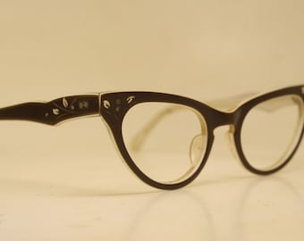 Vintage Cat Eye Glasses Brown 1960s vintage frames