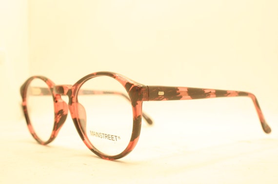 Vintage Eyeglass Purple Amber Frames Retro Glasse… - image 1