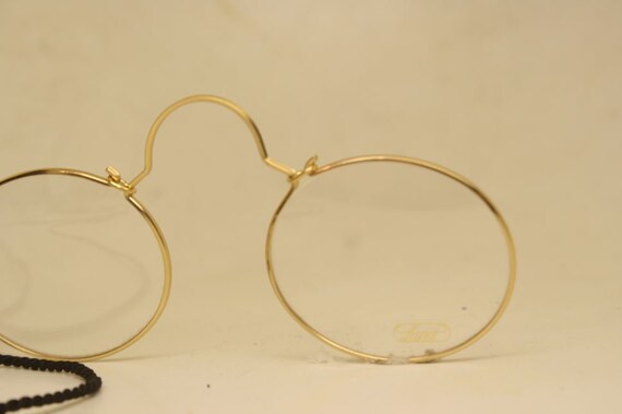 Authentic Gold Oval Lunor Pince Nez Nuremberg Sty… - image 3