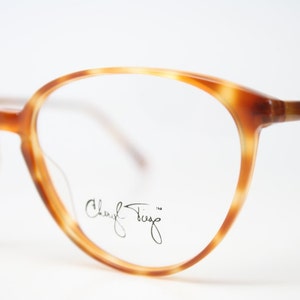 NOS vintage Cheryl Tiegs Honey Amber P3 style vintage eyeglass frames