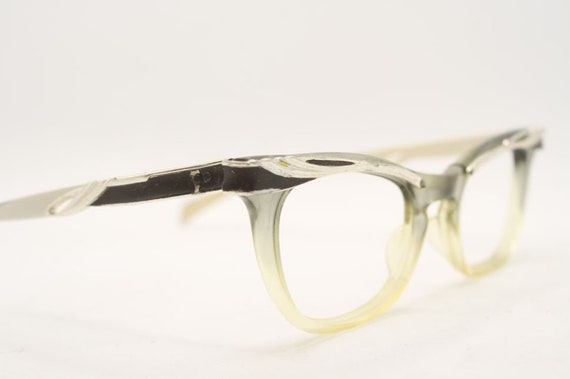 Combination Catseye Glasses vintage Eyewear Retro… - image 1