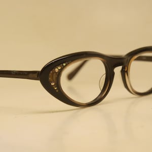 Small Vintage Cat Eye Glasses Rhinestone 1960s vintage frames