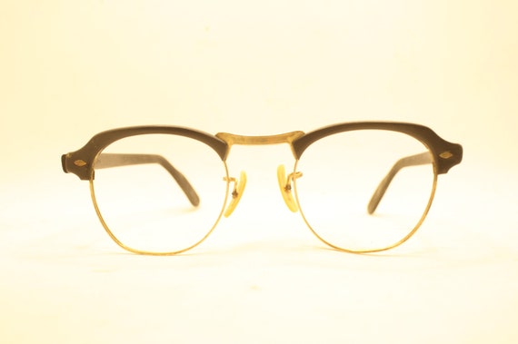 Vintage Silver Semi-Rimless Glasses vintage Eyewe… - image 1