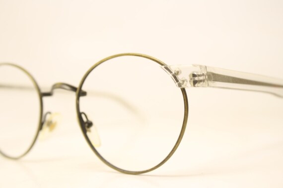Unused Bronze Clear P3 Vintage Eyeglasses Retro N… - image 1