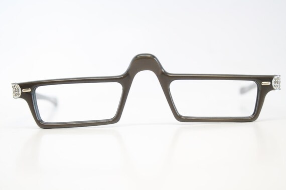 Vintage  Reading Glasses Frames Rhinestone vintag… - image 3