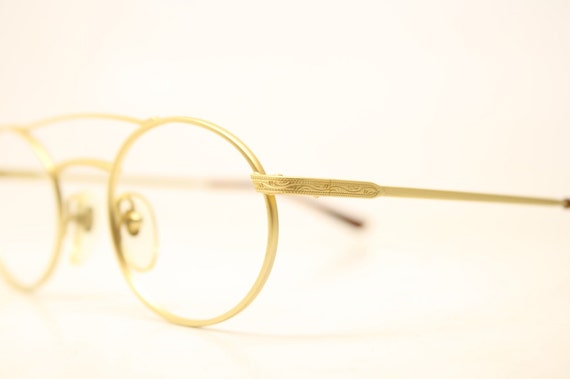 Vintage Glasses NOS Gold Aviator Vintage Retro Ne… - image 4